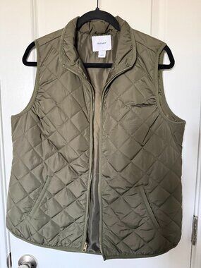 Old Navy Green Puffer Vest